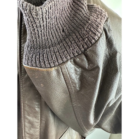 Cooper Type A 2 Goatskin Leather Flight Bomber Jacket Distressed USA Made 48L - Picture 10 of 16